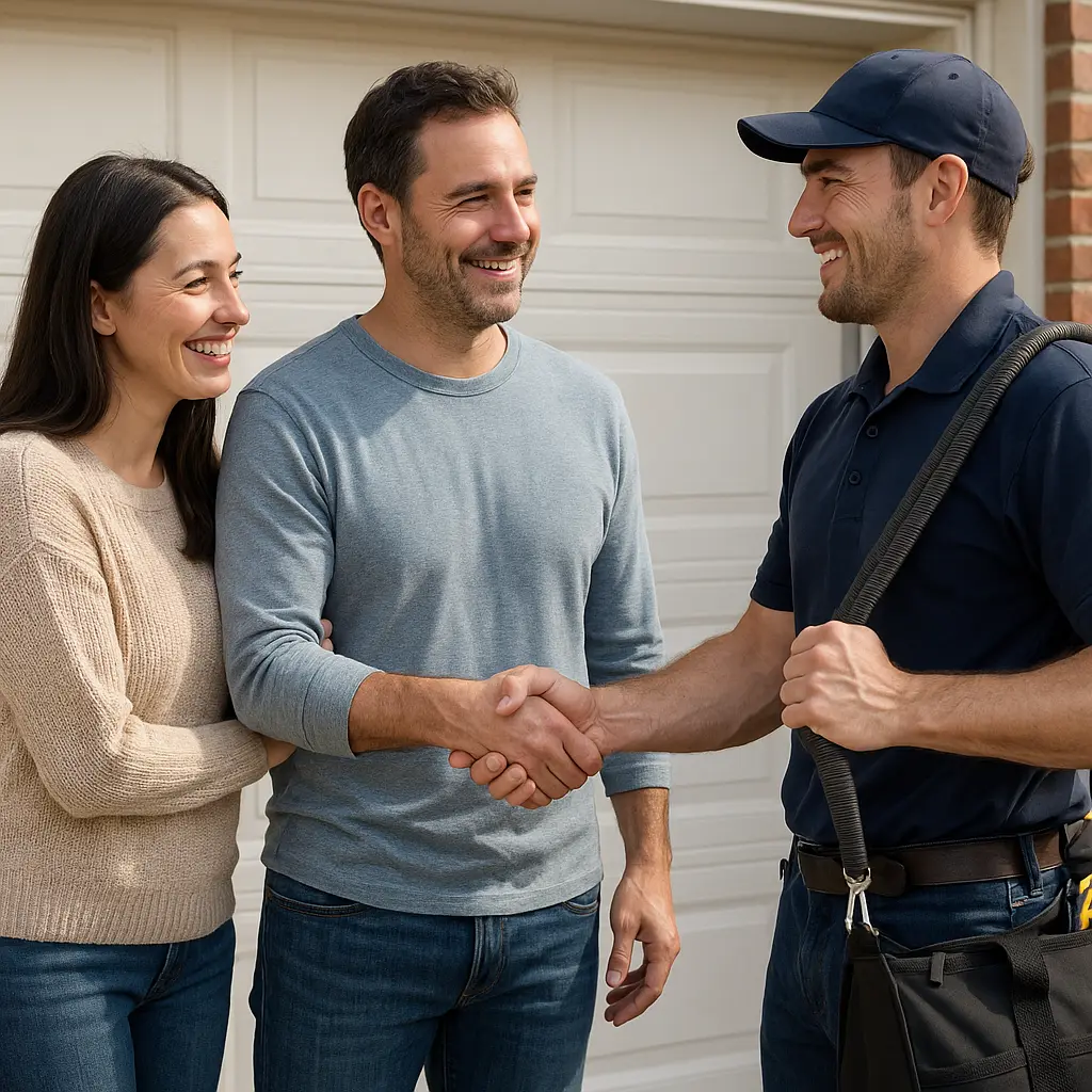 Happy customers of north shore garage doors in kenilworth